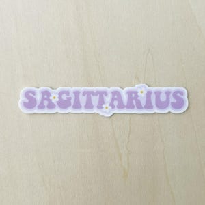 Sagittarius Horoscope Sign Sticker - Waterproof Sticker for Water Bottle, Laptop Decal, Sagittarius sign Sticker, Sagittarius sticker