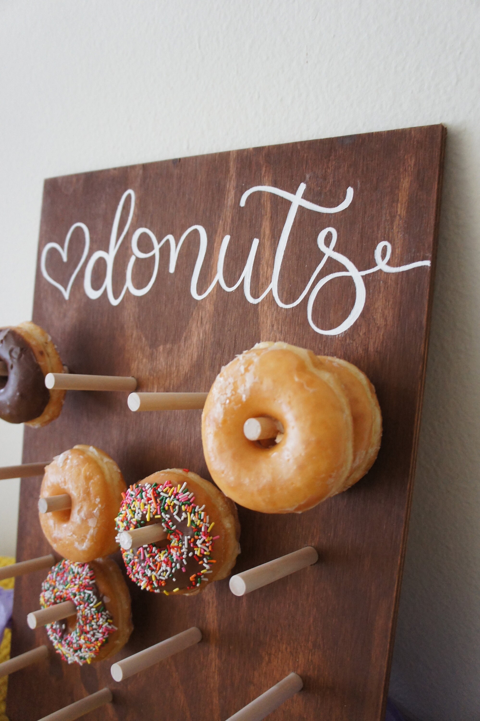 16 PCS, Up to 32 Donuts Donut Stand, Donut Wall, Donut Board, Donut