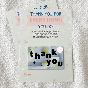 Support de carte-cadeau pour enseignant, Carte-cadeau de remerciement pour enseignant, Carte-cadeau pour enseignant, Carte-cadeau pour la Semaine d'appréciation des enseignants, Porte-carte-cadeau