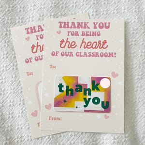 Support de carte-cadeau pour enseignant, Carte-cadeau de remerciement pour enseignant, Carte-cadeau pour enseignant, Carte-cadeau pour la Semaine d'appréciation des enseignants, Porte-carte-cadeau