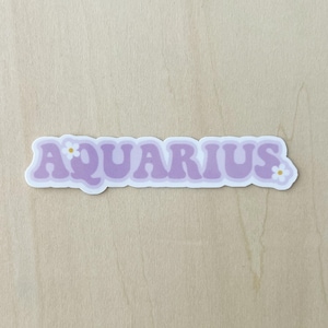 Aquarius sticker for Water Bottle Aquarius Zodiac Sticker Aquarius sticker Horoscope sticker Zodiac sticker Astrology sticker Laptop sticker