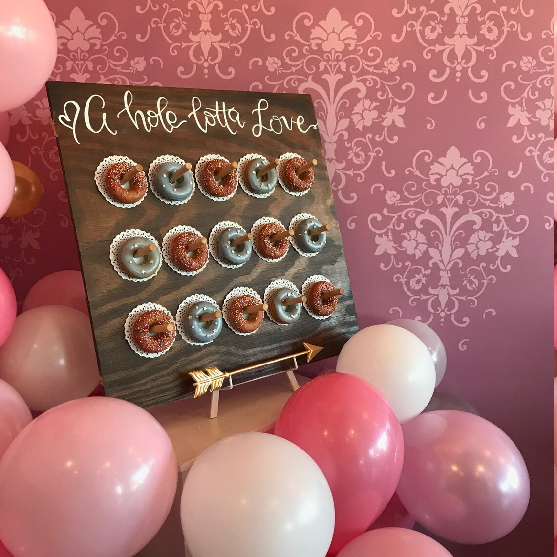 15 PCS. Donut Wall / Donut Board Wedding Birthday Bridal Etsy