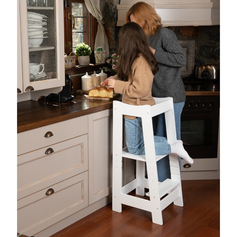 Kitchen Helper Tower Kitchen Stool Safety Stool Toddler Step Etsy