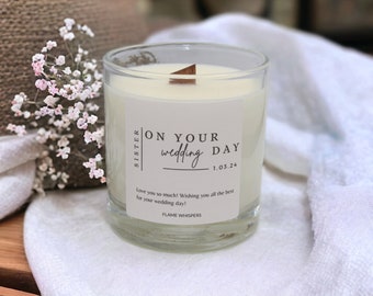 Sister Wedding Day Gift Scented Candle