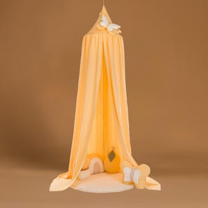 Muslin Canopy for Kids Bed | Nursery Canopy | Play Tent for Kids| Boho Room Decor| Bed Canopy | Handmade Cotton Canopy| Reading Nook