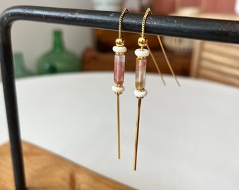 Boucles d'oreilles Zaho dorées à l’or fin