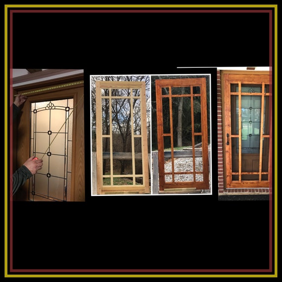 Craftsman Style Dutch Farmhouse Screen Door Storm Door Etsy