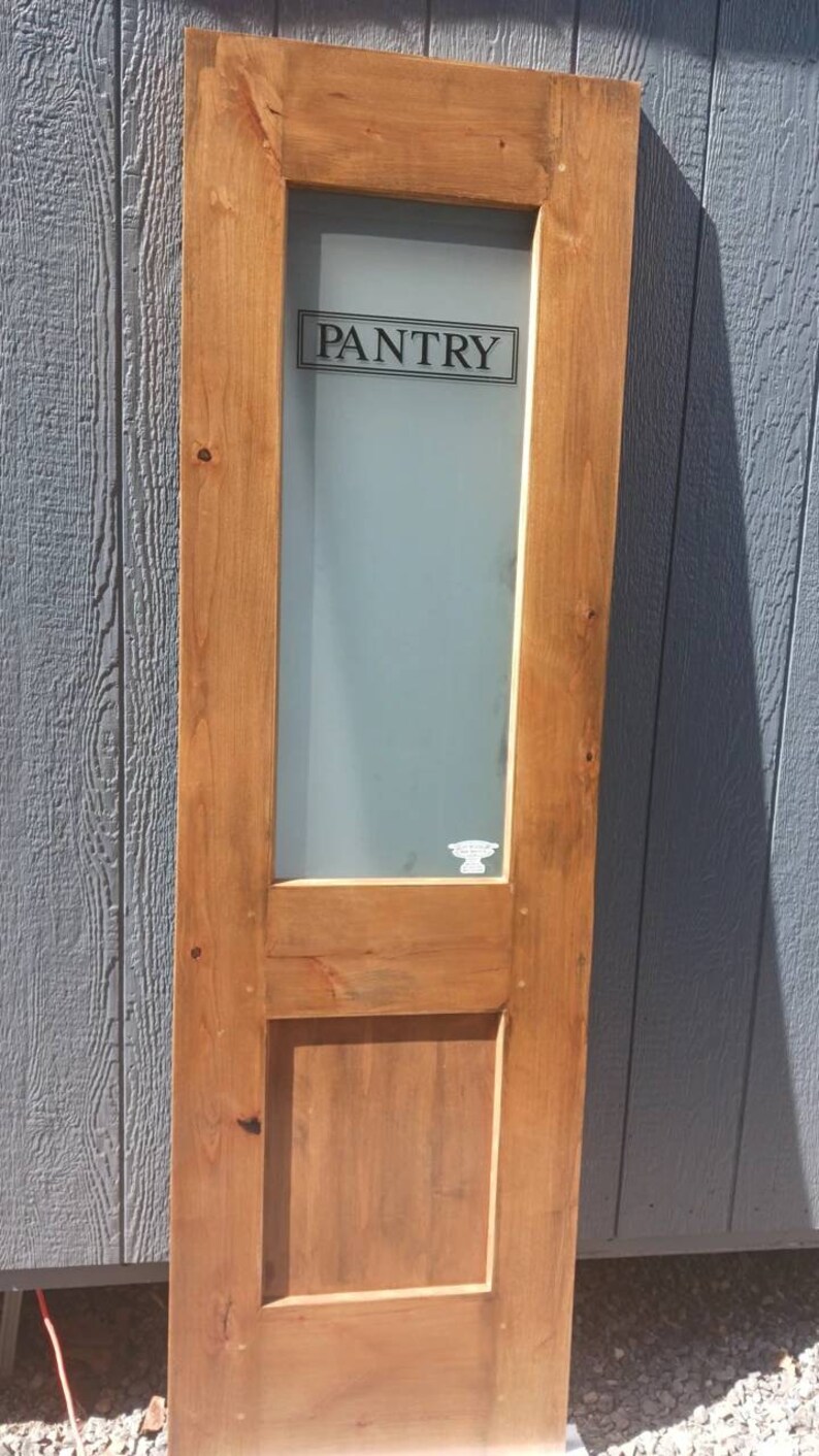 Antique Pantry Door Barn Pantry Door Barn Door Glass Pantry Etsy