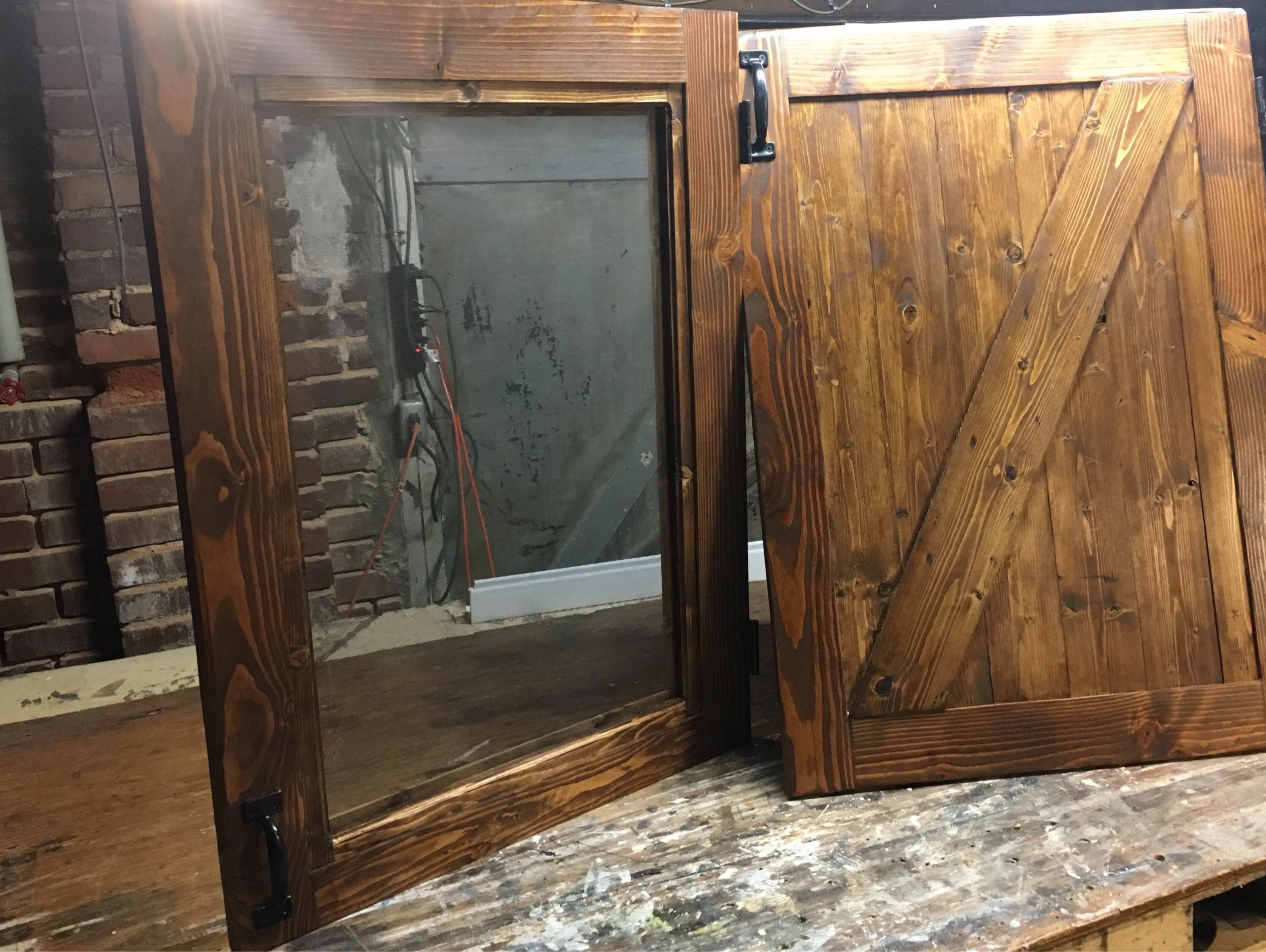 Custom Dutch Farmhouse Screen Door Storm Door With Glass Etsy Australia