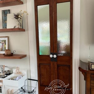 Custom French Pantry Doors - Double French Kitchen Door - Antique French Door - Farmhouse Pantry Door - French Kitchen Decor