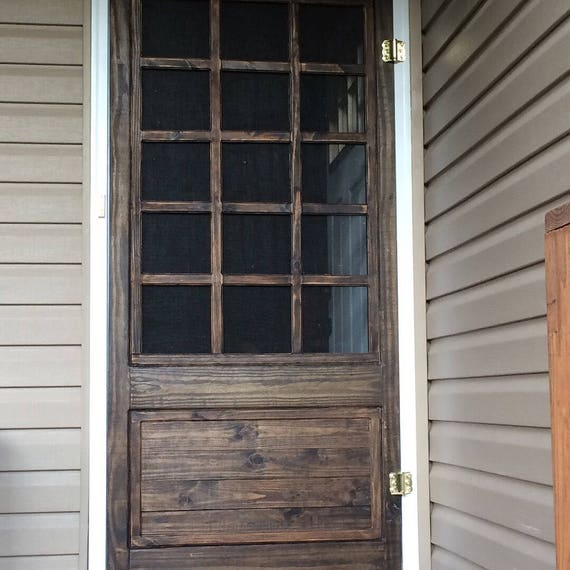 Custom Vintage Farmhouse Screen Door Storm Door Unique Door Cottage Door