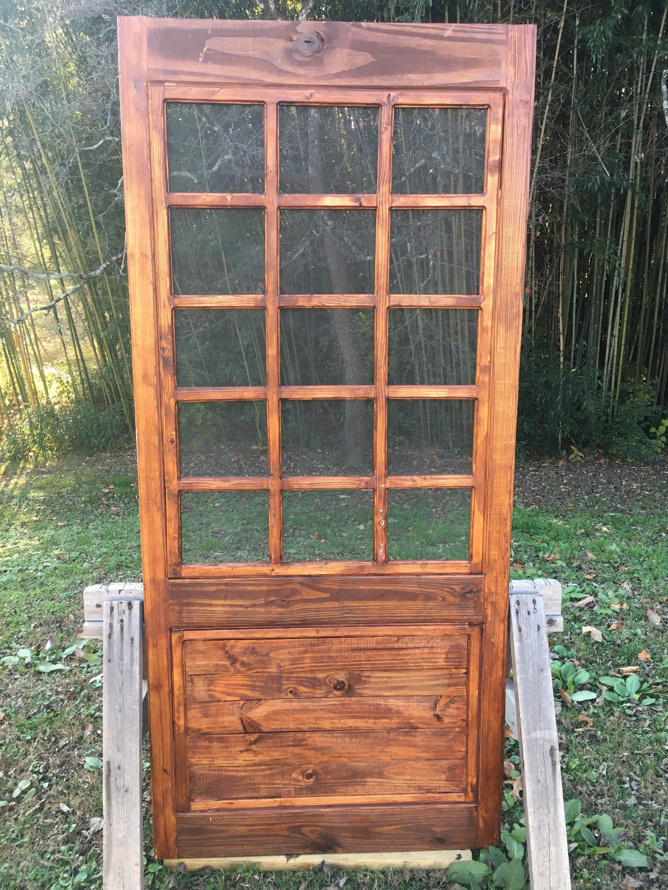 Custom Vintage Farmhouse Screen Door Storm Door Unique Door Etsy