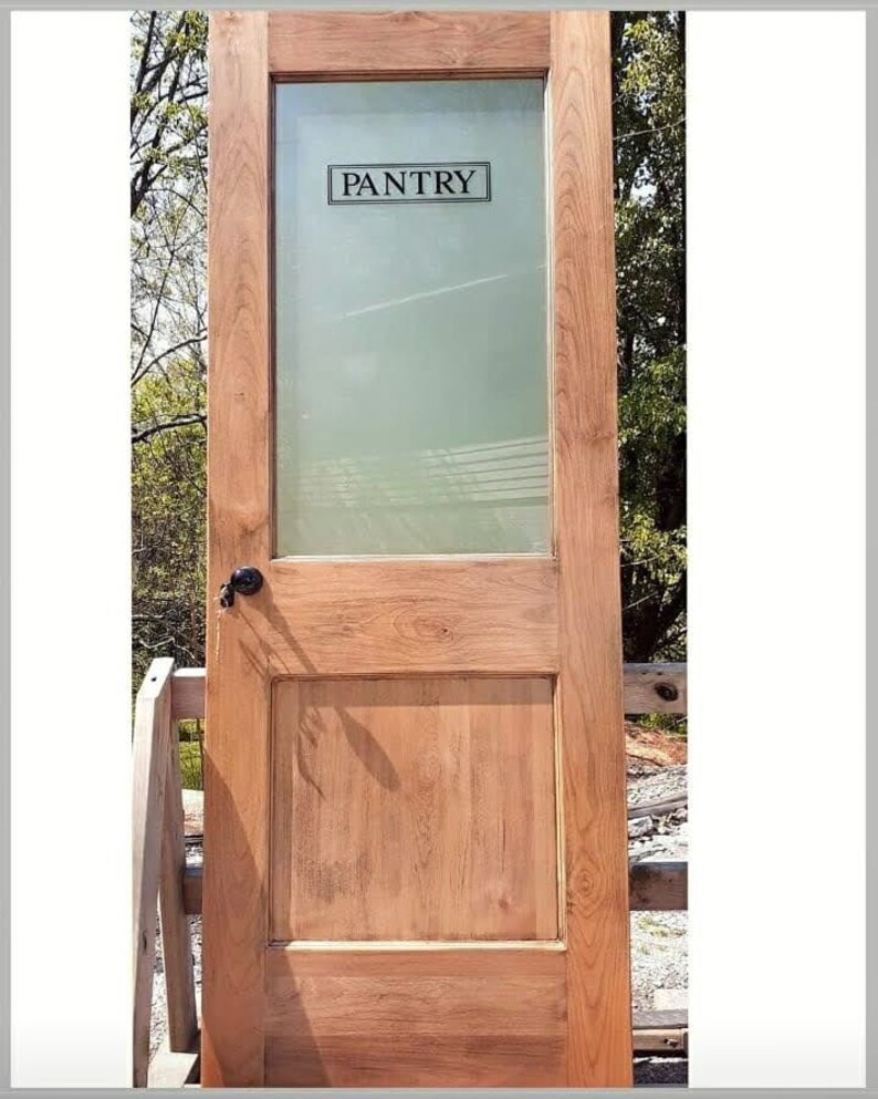 Antique Pantry Door Barn Pantry Door Barn Door Glass Pantry Etsy