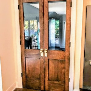 Custom French Pantry Doors - Double French Kitchen Door - Antique French Door - Farmhouse Pantry Door - French Kitchen Decor