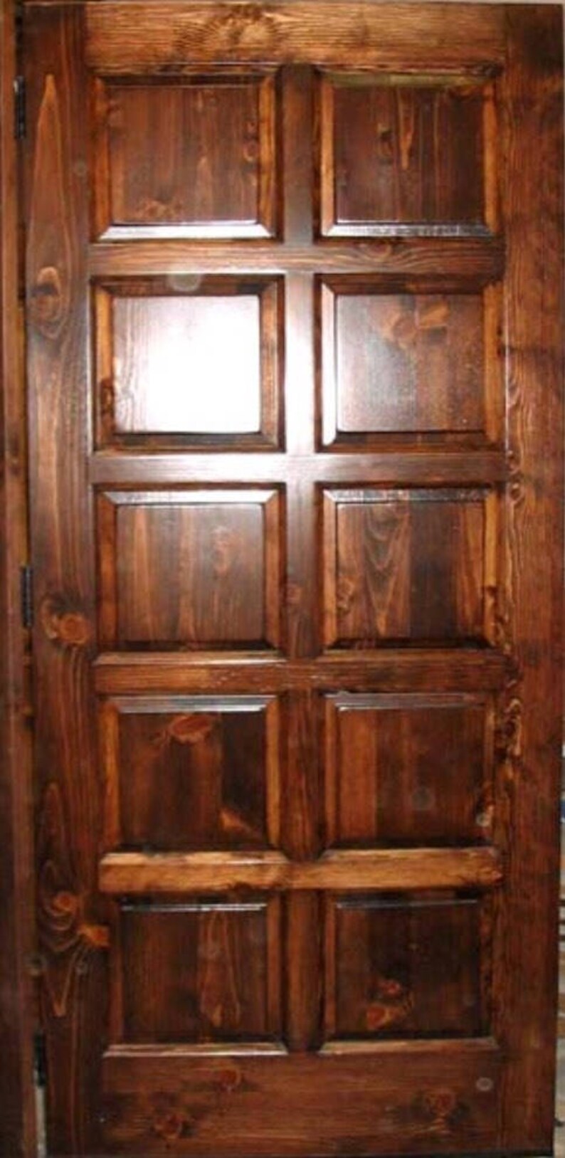 Eight Panel Spanish Colonial Panel Door Solid Door Hardwood Etsy