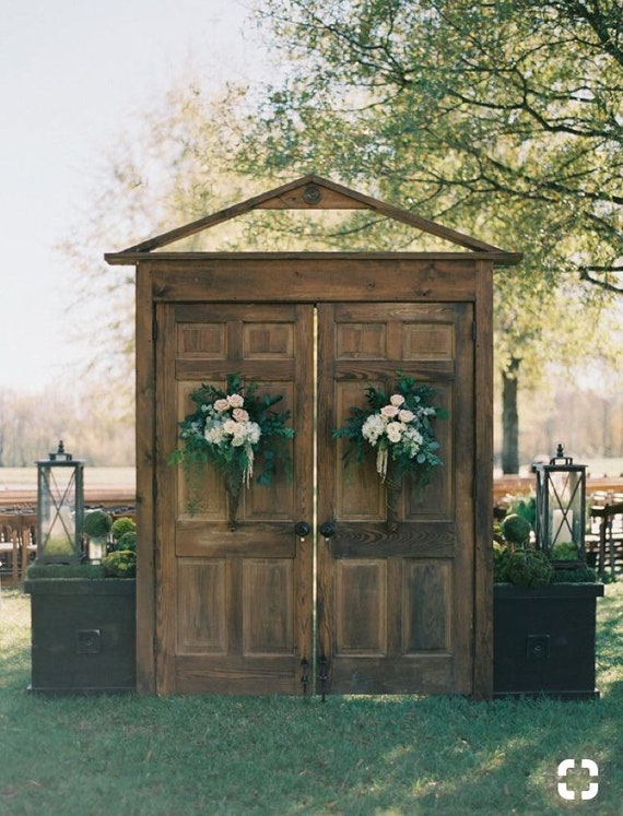 Wedding Doors distressed wedding bride photo backdrop | Etsy