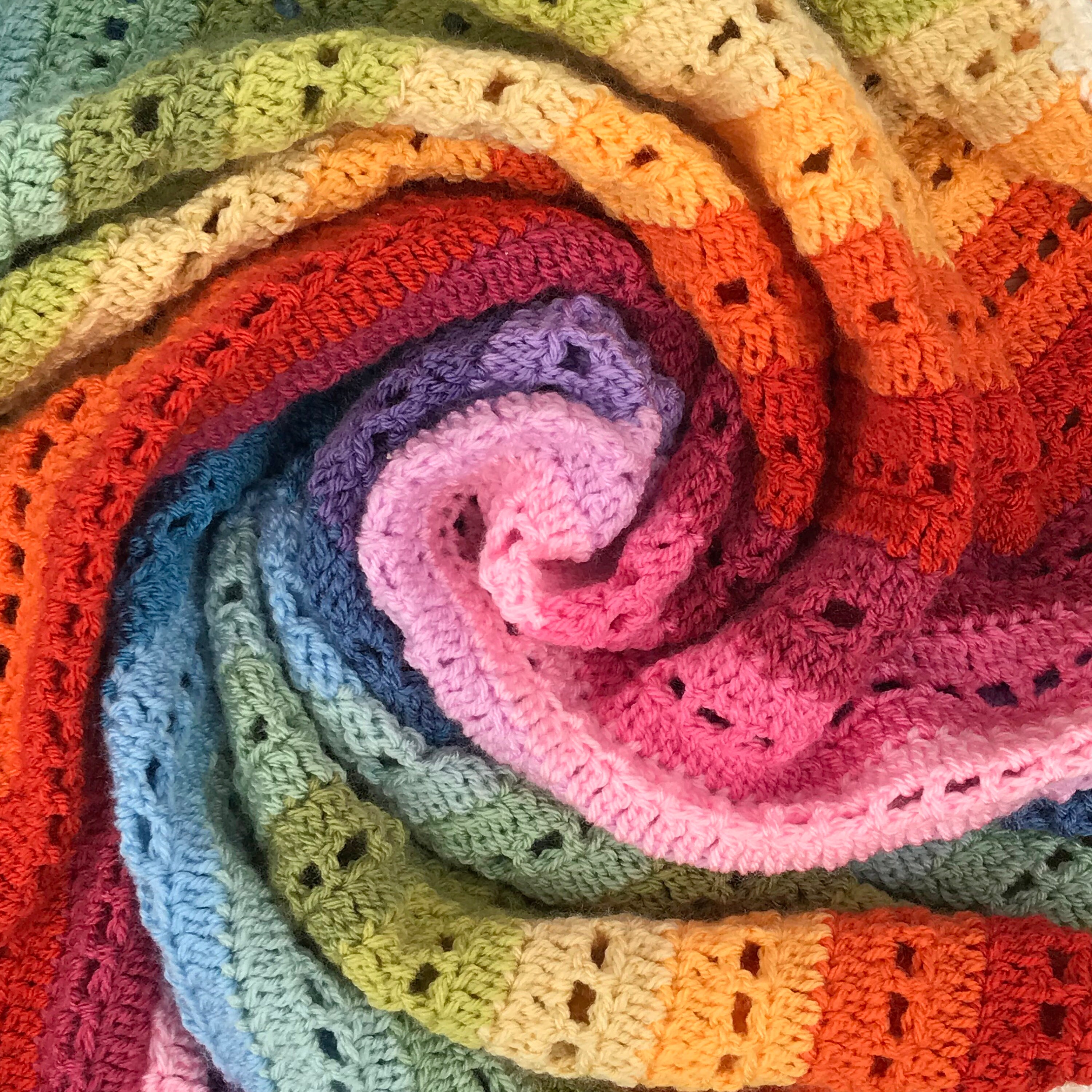 布団・毛布 Rainbow disco club blanket Muslin and Blankets - Blanket SHAWL - 100% cotton - Bright Rainbow