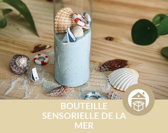 Bouteille sensorielle marine