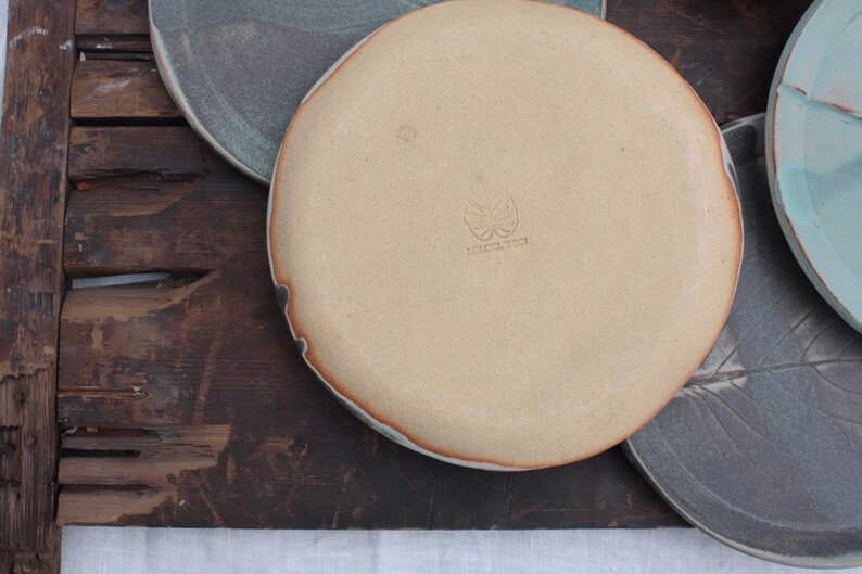 Organic Shaped rustic ceramic dessert plates Handmade Etsy