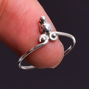 Classic 925 Solid Sterling Silver Jewelry Ethnic Style Designer Ring 6 US