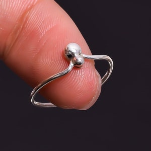925 Solid Sterling Silver Jewelry Ethnic Style Designer Ring 6 US