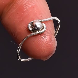 Superb 925 Solid Sterling Silver Jewelry Ethnic Style Designer Ring 6 US