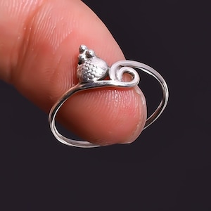 925 Solid Sterling Silver Jewelry Ethnic Style Designer Ring 6 US
