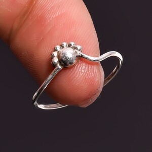 Beautiful 925 Solid Sterling Silver Jewelry Ethnic Style Designer Ring 6 US