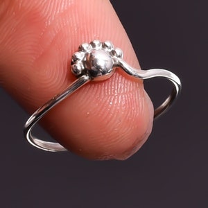 Classic 925 Solid Sterling Silver Jewelry Ethnic Style Designer Ring 6 US
