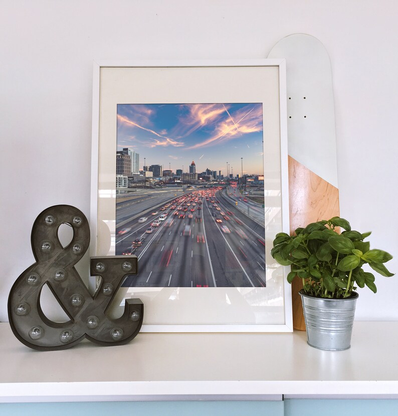 Atlanta Skyline from the 17th Street Bridge — Fine Art Photography Print image 4
