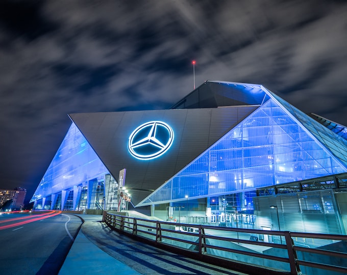 Atlanta Falcons Mercedes-benz Stadium LIMITED EDITION Pen and Ink and ...