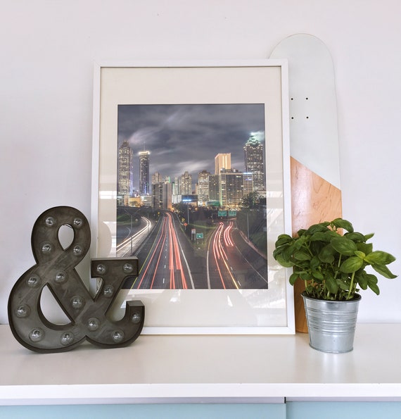 Atlanta Photography Art Print - Jackson Street Bridge - Atlanta