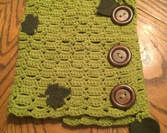 Cotton crochet cowl