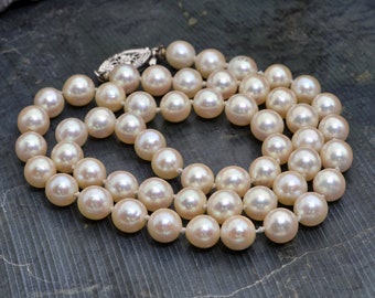 Vintage Pearl Necklace - Etsy