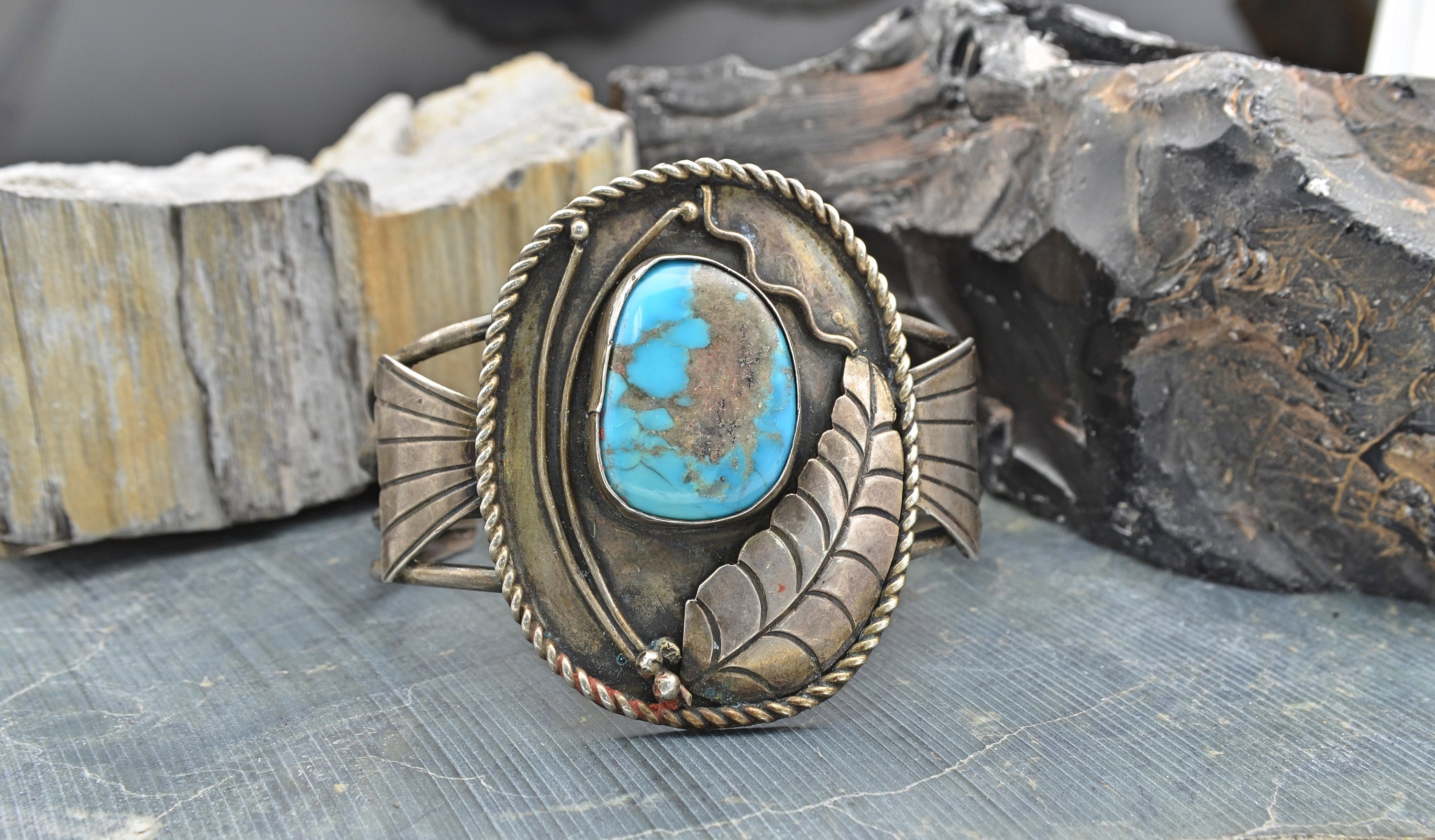 Navajo Orville White ターコイズ バングル　Sterling Orville Tsinnie - Etsy