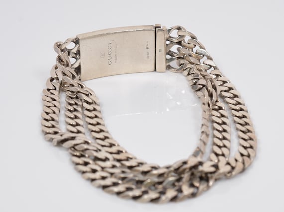Gucci Ghost Sterling Silver Multi-chain Bracelet – GG Motif - Etsy