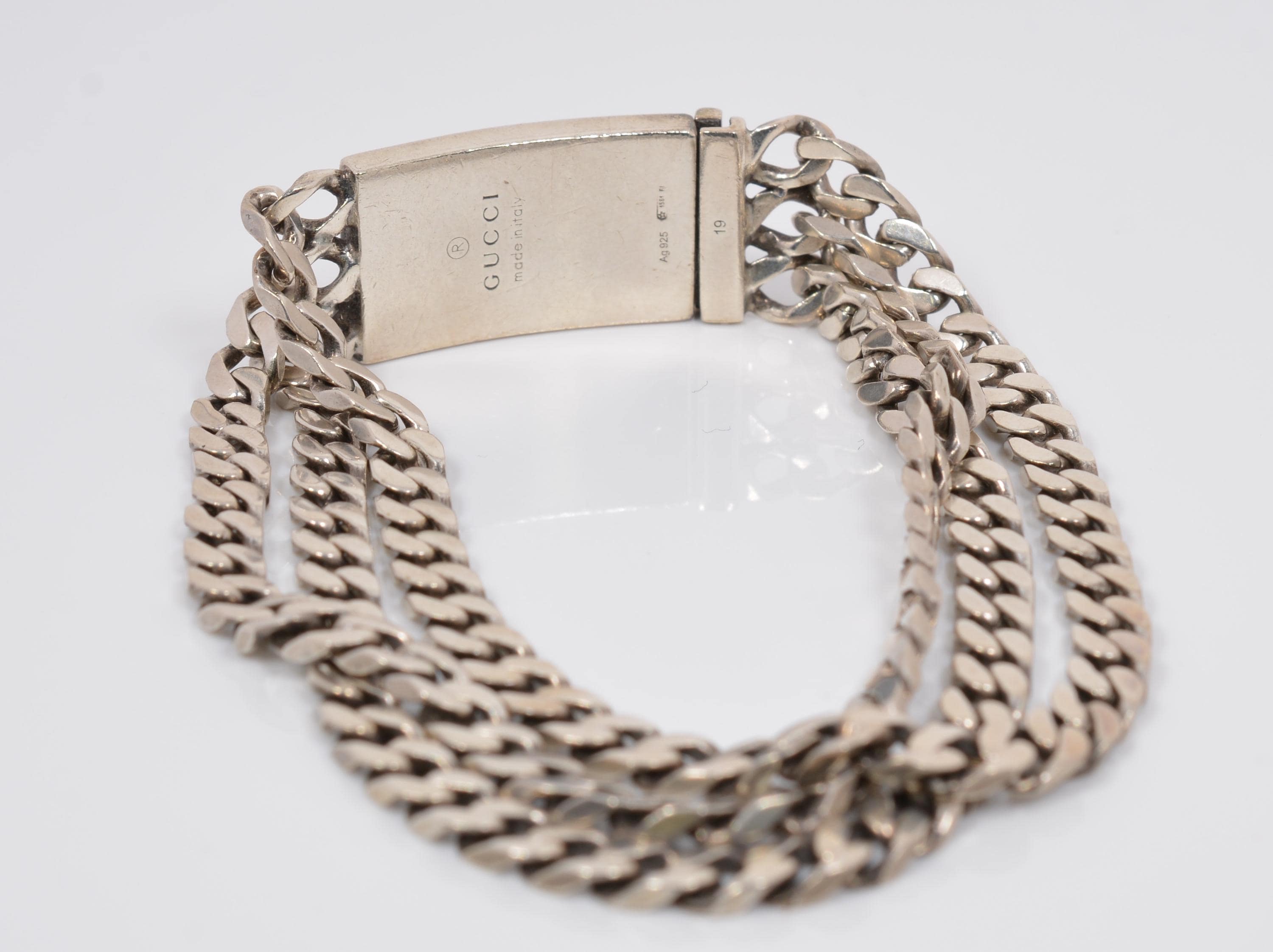 Gucci Ghost Sterling Silver Multi-chain Bracelet – GG Motif - Etsy