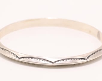 TAHE Navajo Sterling Silver 925 Bangle Bracelet - Etsy