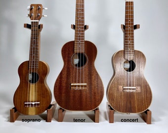 Mahogany ukulele stand