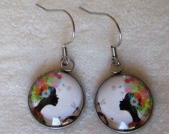 women's flower earrings