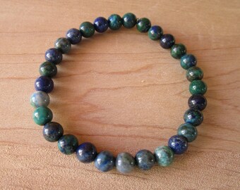 chrysocolla bracelet, lithotherapy soothing, peace, softness