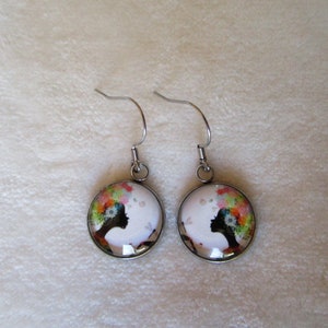 women's flower earrings image 5