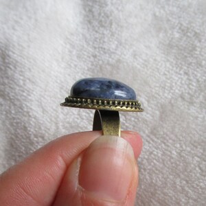 sodalite ring, calming, relaxing, self-confidence image 5