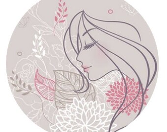 23 mm, femme et fleurs