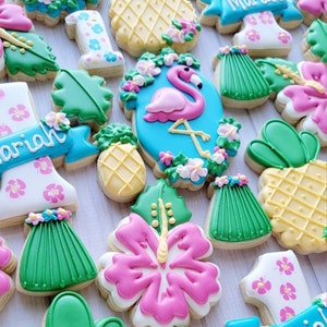 Tropical Birthday Cookies