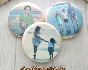 Galletas con foto personalizadas, recuerdo de galleta impreso personalizado