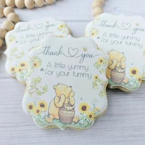 Winnie the Pooh (Sunflower)- Custom Printed Cookie Favor