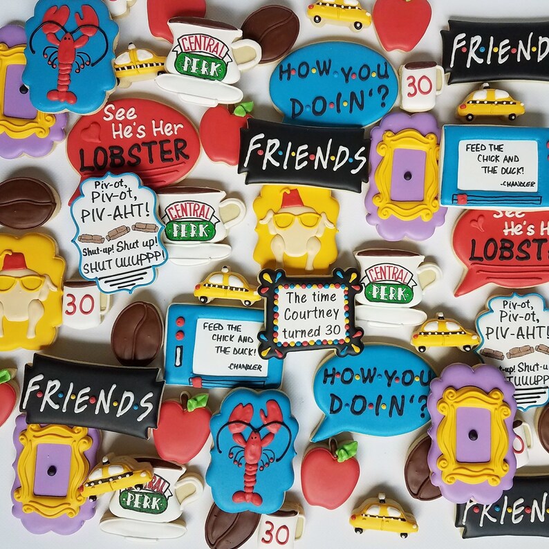 Friends Cookies Etsy