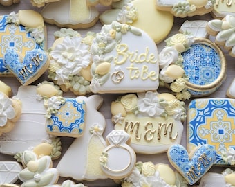 Mediterranean Bridal Shower cookies