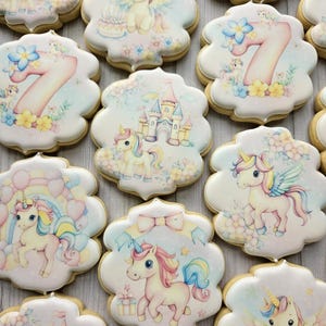 Unicorn Cookies  assorted Custom Printed Cookies